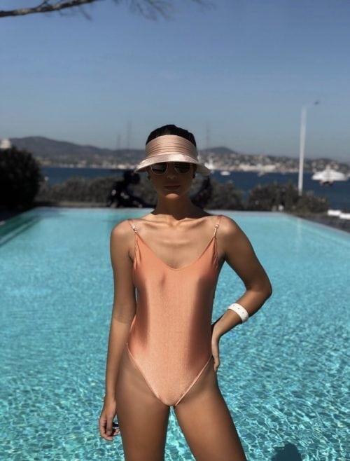 copper low cut swimsuit